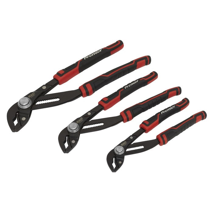 Water Pump Pliers Set 3pc Quick Action