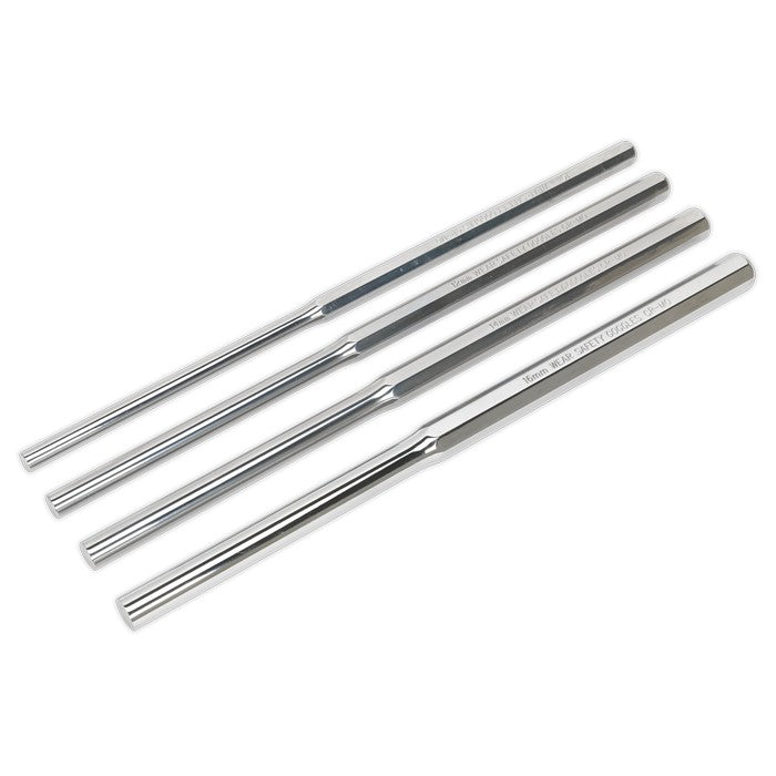 Parallel Pin Punch Set 4pc Extra-Long