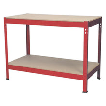 Steel Workbench with Wooden Top 1.2m