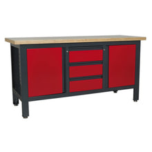 Workbench with 3 Drawers & 2 Cupboards