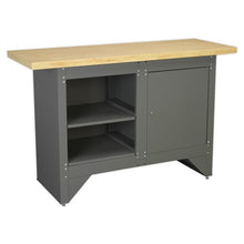 Heavy-Duty Workbench with Cupboard