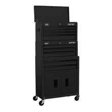 American PRO® Topchest, Mid-Box Tool Chest & Rollcab Stack 9 Drawer - Black
