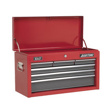 American PRO® Topchest 6 Drawer - Red/Grey