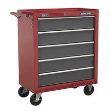 American PRO® Rollcab 5 Drawer - Red/Grey