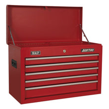 Topchest 5 Drawer with Ball-Bearing Slides - Red