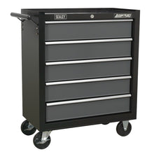 American PRO® Rollcab 5 Drawer - Black/Grey