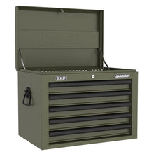 Sealey Superline PRO® Heavy-Duty Topchest 5 Drawer - Khaki