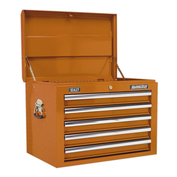 Sealey Superline PRO® Topchest 5 Drawer - Orange