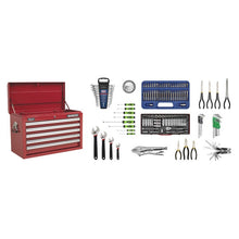 Topchest 5 Drawer - Red & 139pc Tool Kit