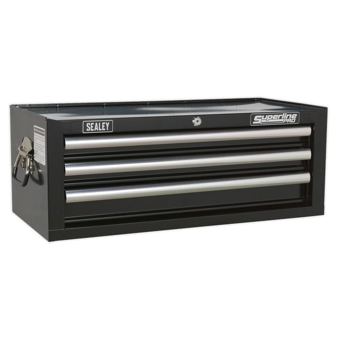 Sealey Superline PRO® Mid-Box Tool Chest 3 Drawer - Black
