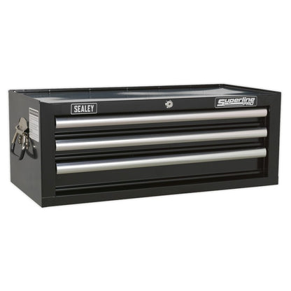 Sealey Superline PRO® Mid-Box Tool Chest 3 Drawer - Black