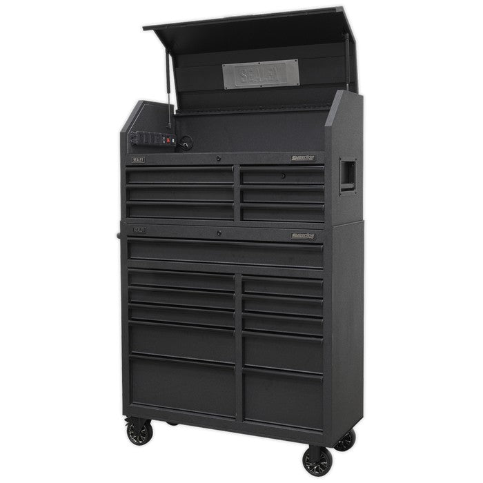 Tool Chest 17 Drawer Combination with Power Bar