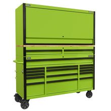 15 Drawer 1549mm Mobile Trolley Wood Top Hutch/Drawer Riser