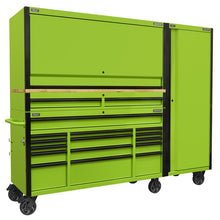 15 Drawer Mobile Trolley Wooden Worktop Hutch/Riser/Locker