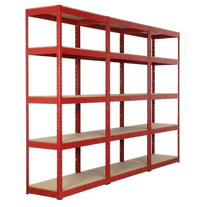 Racking Unit, 5 Shelves 350kg Capacity Per Level - Set of 3