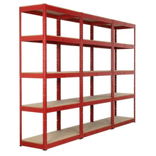 Racking Unit, 5 Shelves 350kg Capacity Per Level - Set of 3
