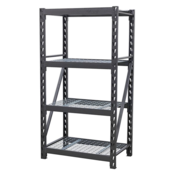 HD Racking Unit with 4 Mesh Shelves 640kg Cap/Level
