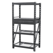 Sealey Heavy-Duty Racking Unit With 4 Mesh Shelves - Single Drawer