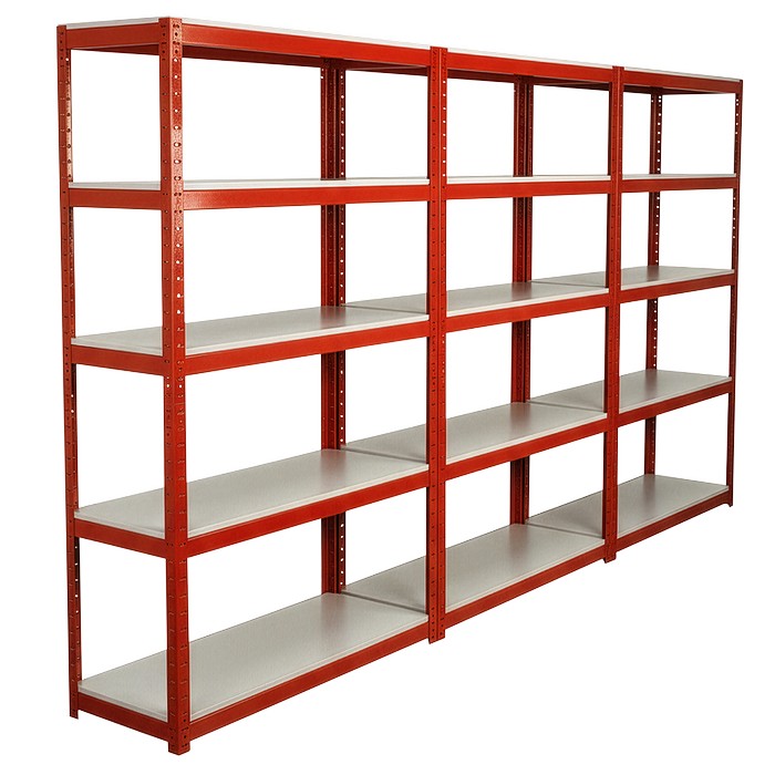 Racking Unit, 5 Shelves 500kg Capacity Per Level - Set of 3