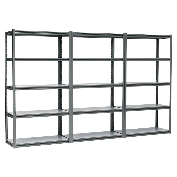 Racking Unit, 5 Shelves 600kg Capacity Per Level - Set of 3