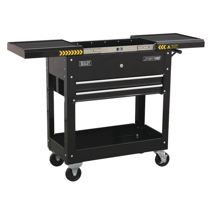Mobile Tool & Parts Trolley - Black