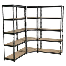 Corner Racking Unit with 5 Shelves - Set of 3