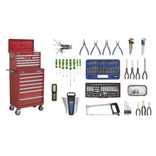 Topchest & Rollcab Combo 15 Drawer - Red & 148pc Tool Kit