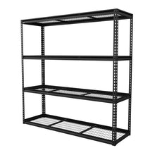 Heavy-Duty Modular Racking Unit with 4 Mesh Shelves 300kg Capacity Per Level