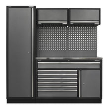 Superline PRO® Storage System with Stainless Steel Worktop 1.96m