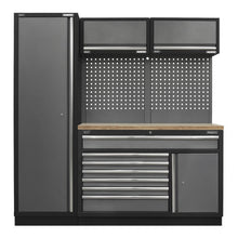 Superline PRO® Storage System with Pressed Wood Worktop 1.96m