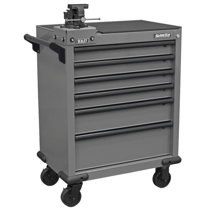 Superline PRO Rollcab 6 Drawer with SG Swivel Base 100mm Vi
