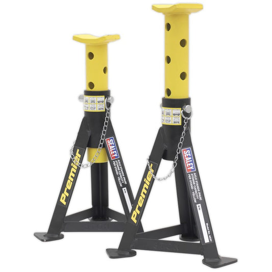 Axle Stands (Pair) 3 Tonne Capacity per Stand Yellow