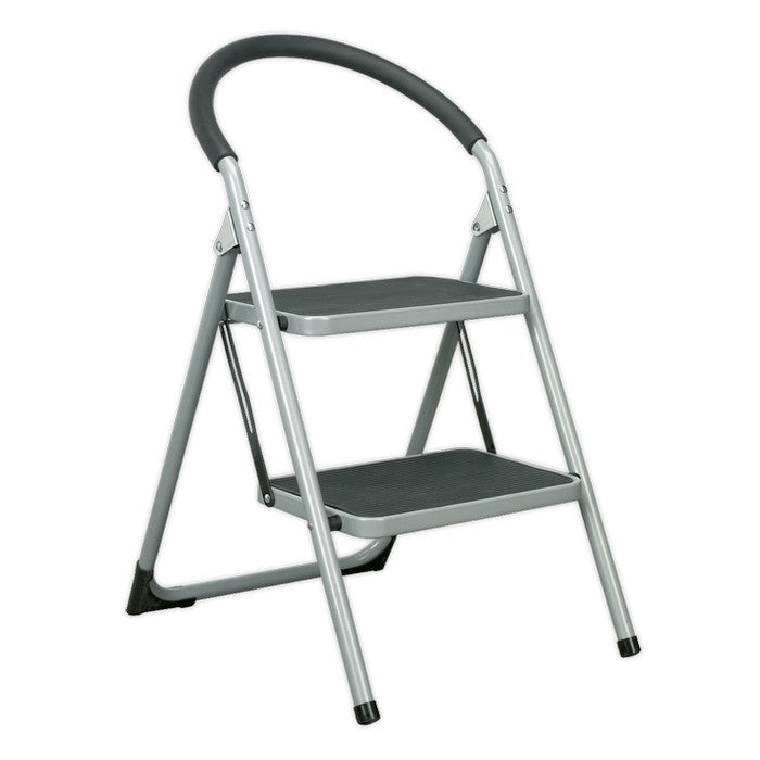 Step Stool 2-Tread 150kg Capacity EN14183