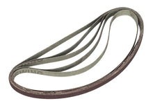 Pack of 10 sanding belts available in various styles and sizes.