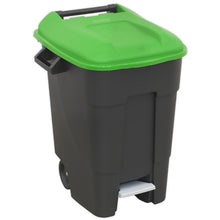 Refuse/Wheelie Bin with Foot Pedal 100L - Green