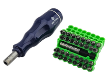Britool 30mm Screwdriver Bit Driver + 33pc Bit Set