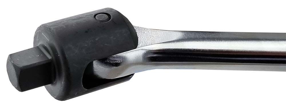 Close-up of a 1/2" drive heavy duty power bar knuckle head for LP750HD power bar from Britool Hallmark.