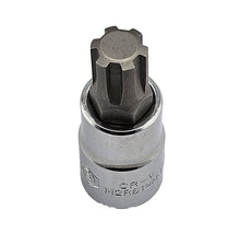 M12 chrome Ribe head bit socket in chrome from Britool Hallmark