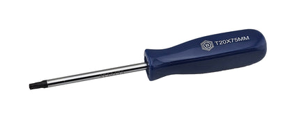 Blue handled Torx T20 screwdriver from Britool Hallmark, shown on white background