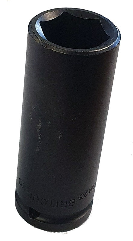 Britool Industrial 1/2" drive deep 23mm impact socket, hexagon profile