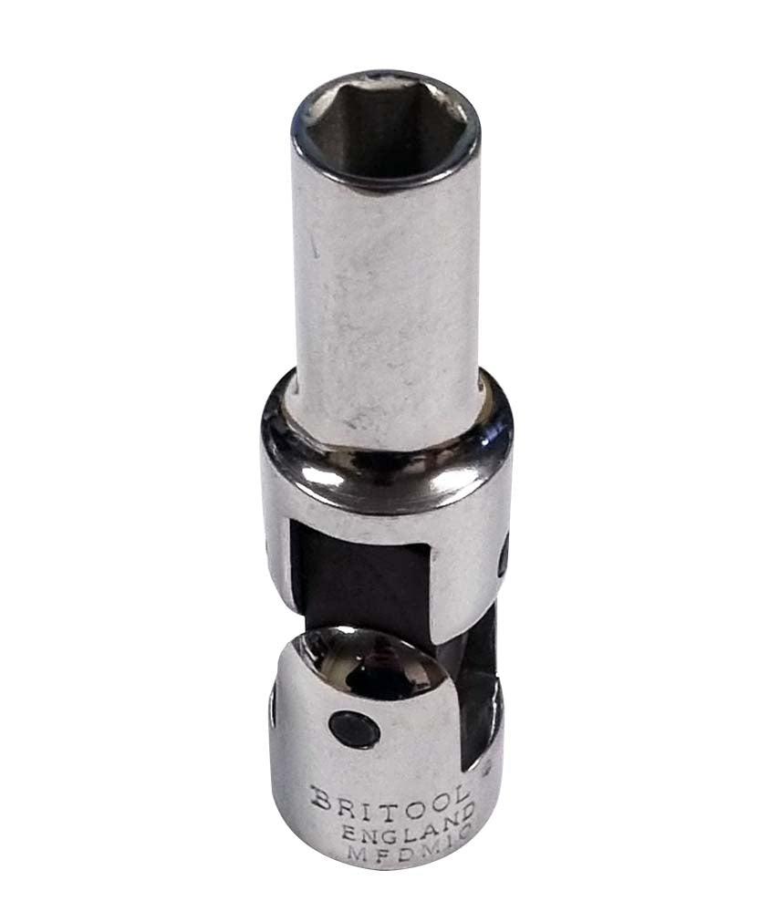 Britool England 3/8" drive 10mm flexible deep socket.