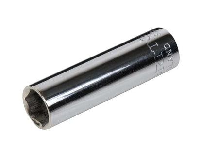 Britool England Made 1/4" Drive AF deep hexagon socket, chrome finish.
