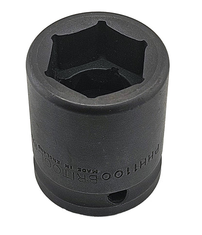 Britool England branded 3/4" drive Whitworth impact socket with hexagon profile.  