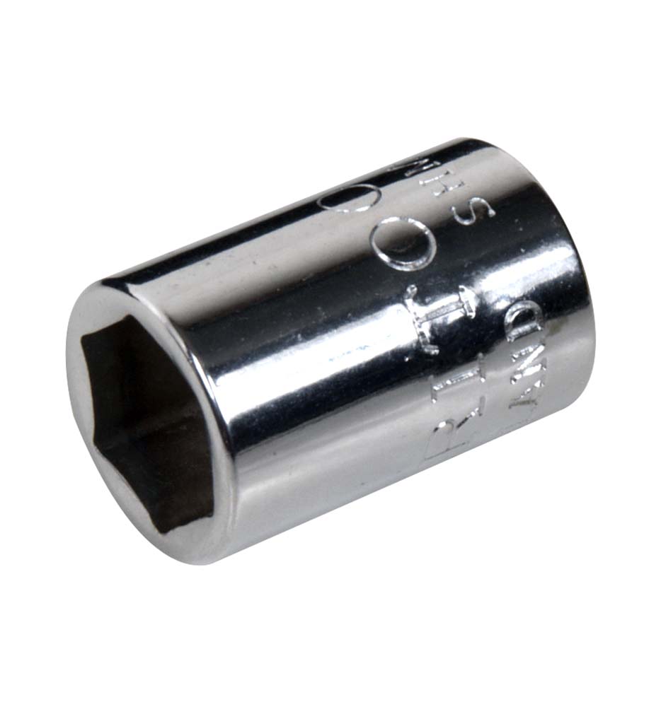 Britool England AF imperial hexagon chrome socket, standard depth, 1/4" drive