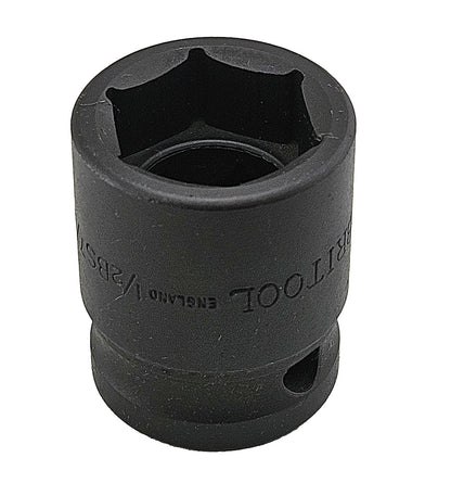 Britool England 1/2" drive hexagon impact socket 7/16" whitworth size.