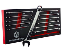 Britool Hallmark 12 piece 6 point combination spanner set from 8-19mm, supplied in tool control foam tray.