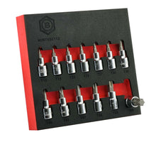 Britool Hallmark 13 Piece 3/8 drive torx bit sockets  set T10 to T60