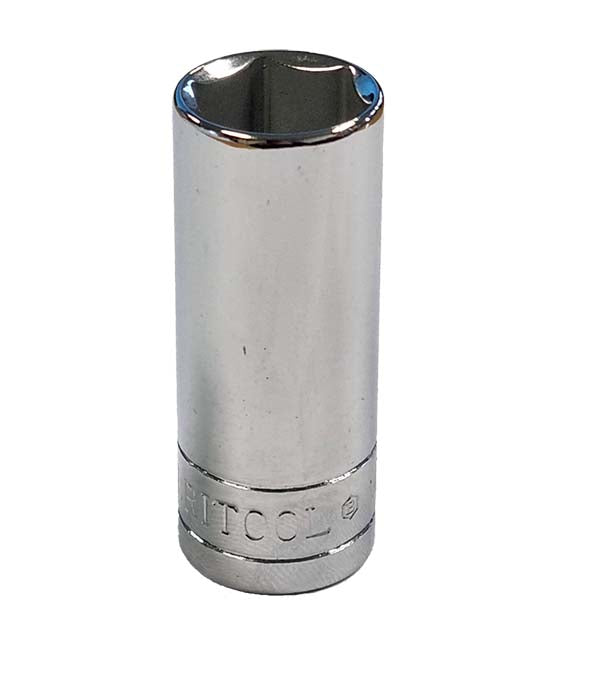 Britool Hallmark 3/8" drive semi deep hexagon chrome socket