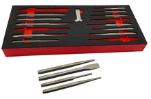 Britool Hallmark HMPC15TC 15 piece heavy duty punch and chisel set with pin taper centre punches and cold chisels in EVA tool control foam