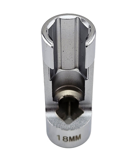 Britool Hallmark 18mm difficult access socket showing window.